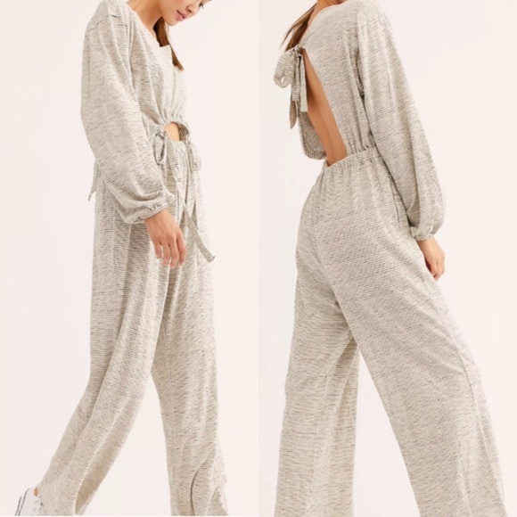 Free People Pants - FREE PEOPLE | Lazy Sunday Open Back Jumpsuit